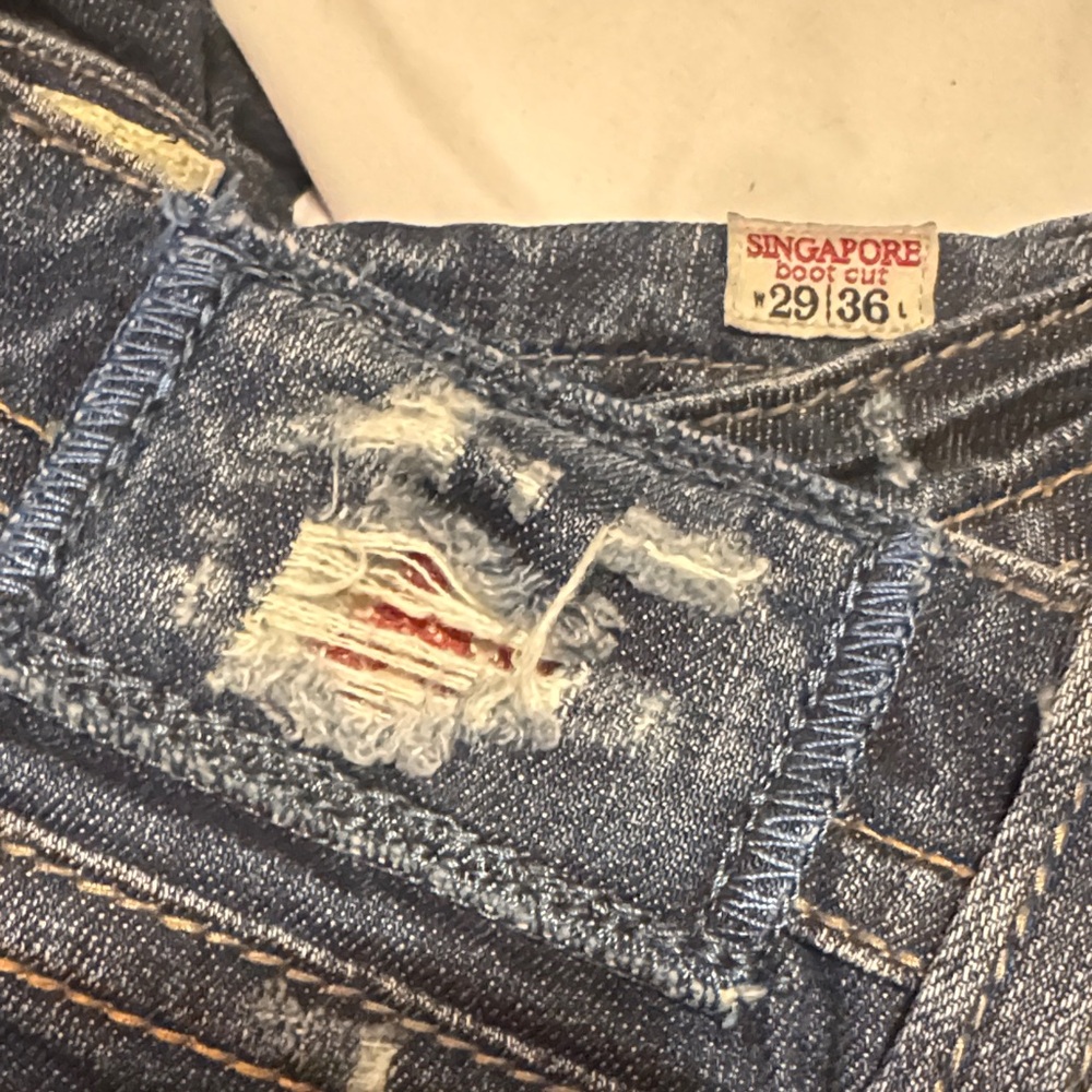 Buckle MEK Embellished Denim Jeans 29 x 36 - Picture 3 of 8